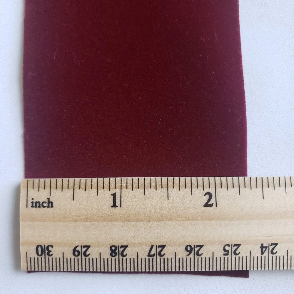 Vel-Touch Vintage Velvet Ribbon Spools Red Burgundy Wine 1 1/4